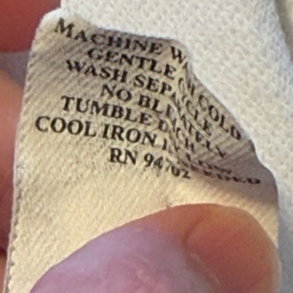 Hot Cotton Top Women Med White 100% Cotton Layered Hem Relax Casual Lagenlook‎ - Picture 7 of 8